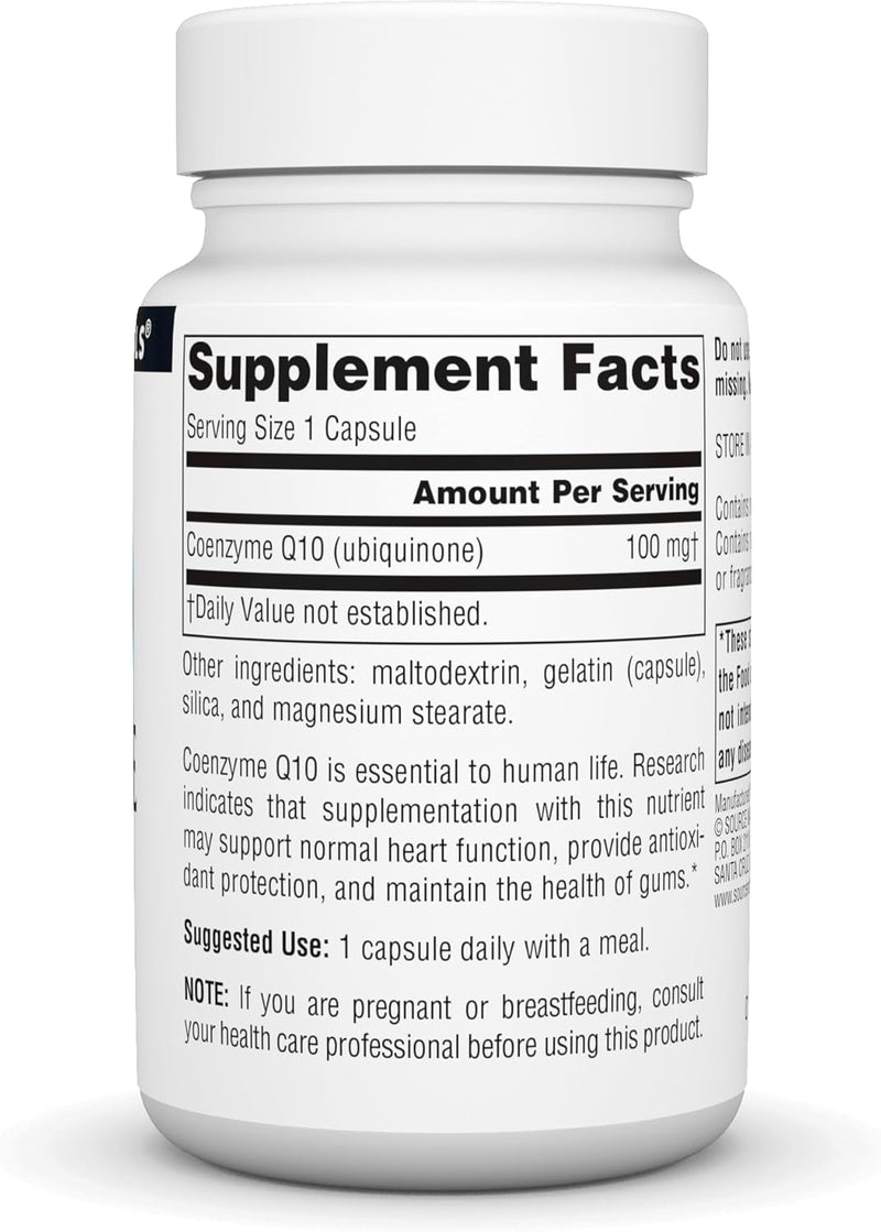 Coenzyme Q10, 100 mg, 60 Capsules by Source Naturals