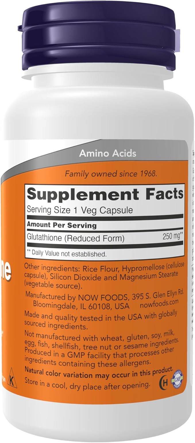 Glutathione 250 mg - 120 Veg Capsules by NOW