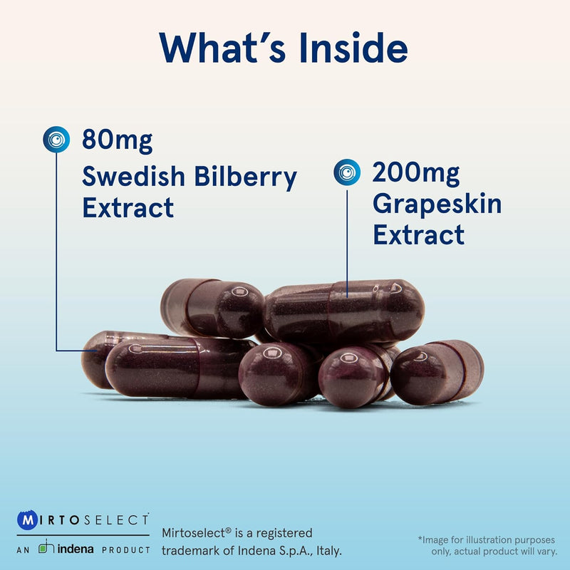 Bilberry + Grapeskin Polyphenols 280 mg 120 Veggie Caps