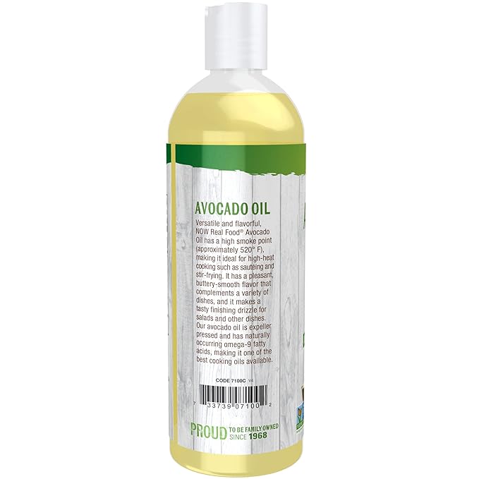 Avocado Oil for high heat cooking 16 fl oz (473 ml) by NOW