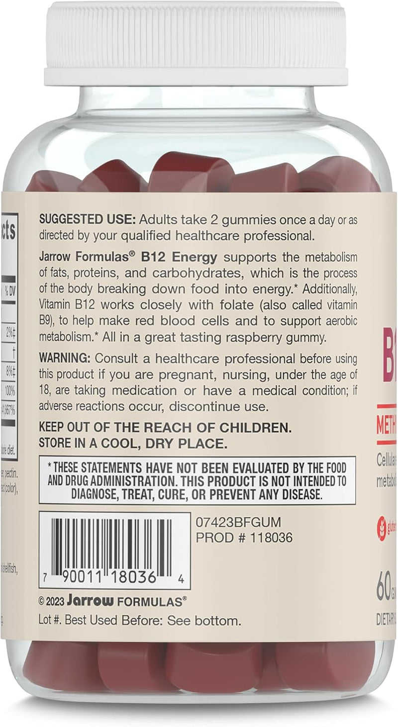 B12 Energy 60 Gummies, by Jarrow Formulas