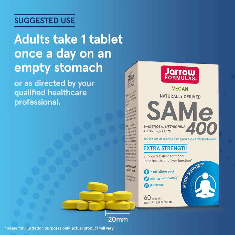 SAMe 400 mg 60 Enteric-Coated Tablets