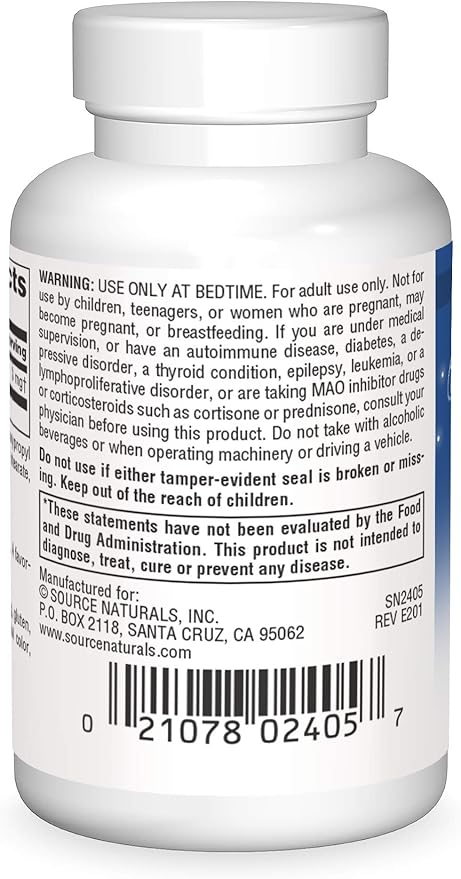 Melatonin 3 mg 60 Vegetarian Capsules by Source Naturals