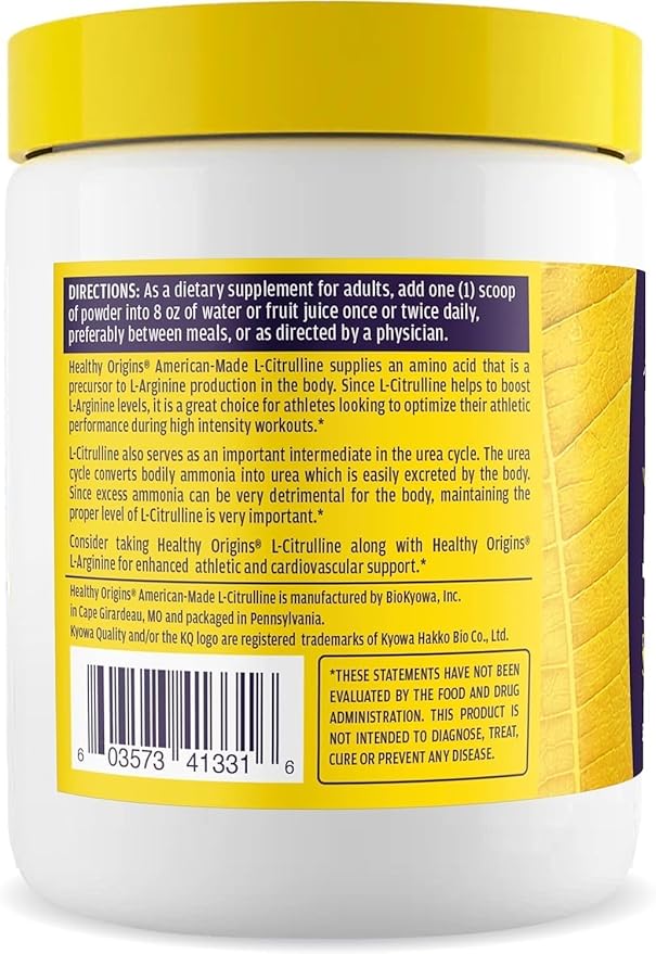 L-Citrulline 10.6 oz (300g) by Healthy Origins