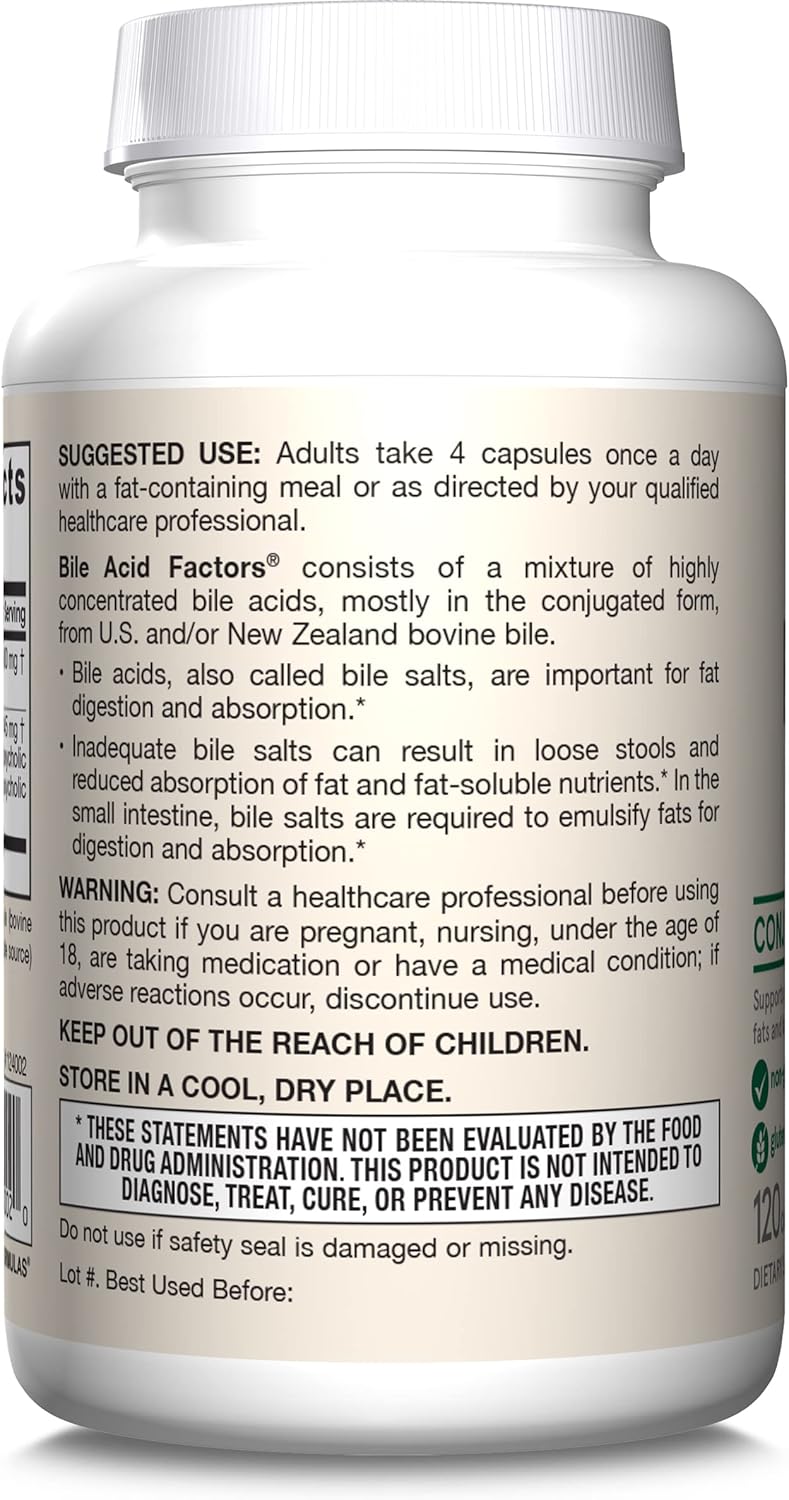 Bile Acid Factors 120 Capsules