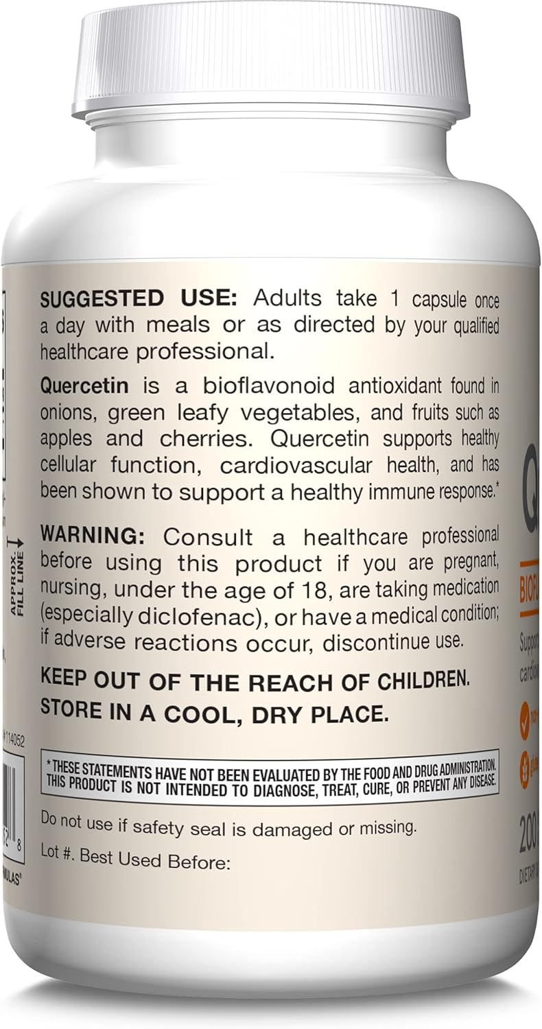Quercetin 500 mg 200 Veggie Caps