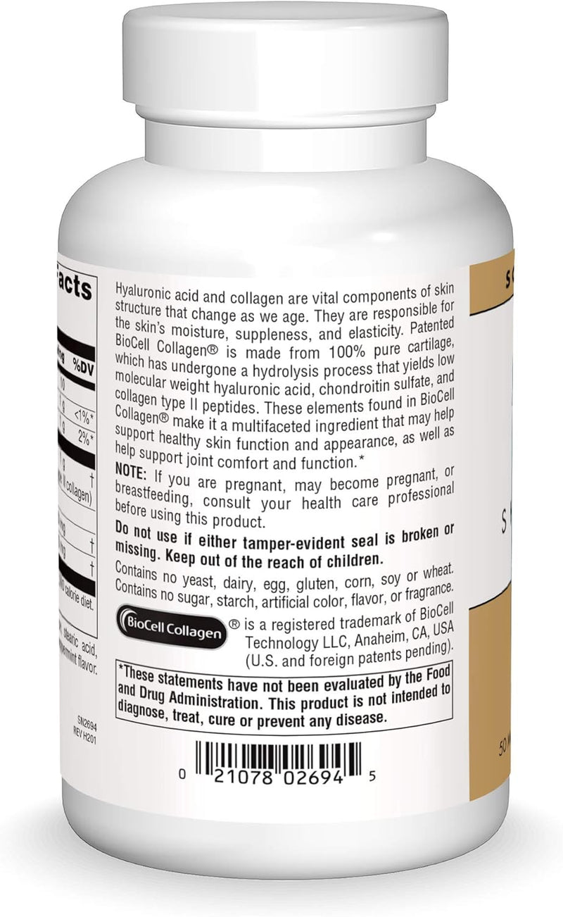 Skin Eternal®, Hyaluronic Acid, 50 mg - 240 Tablets by Source Naturals