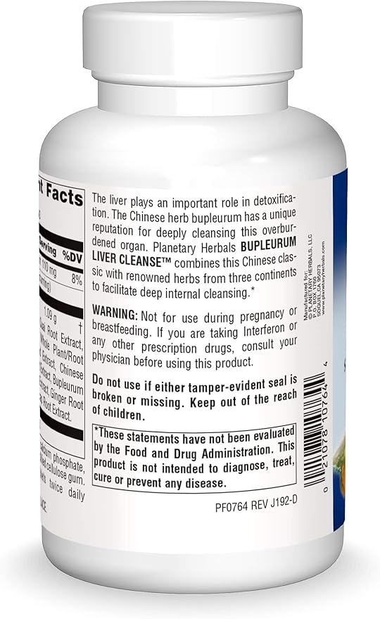 Bupleurum Liver Cleanse 545 mg 300 Tablet by Planetary Herbals