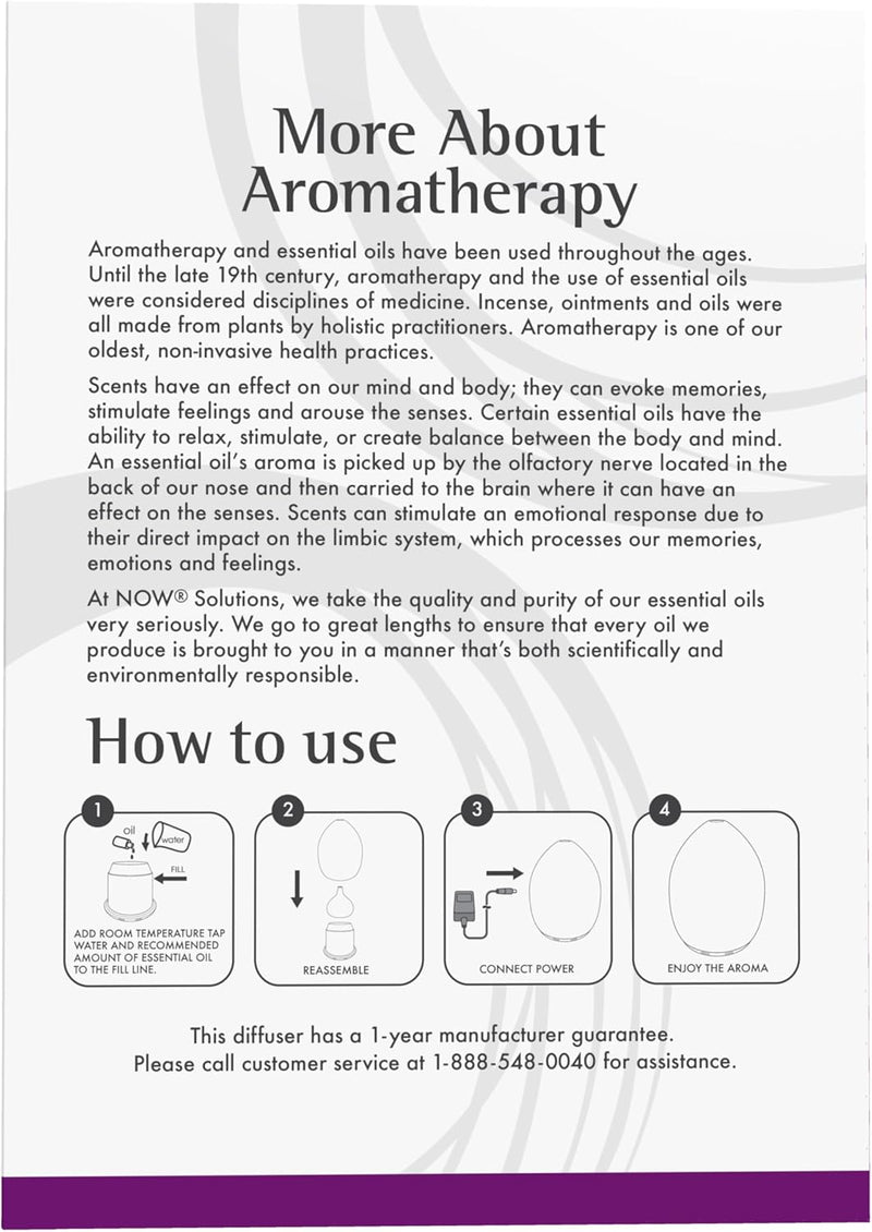 Ultrasonic Glass Swirl USB Oil Diffuser by NOW