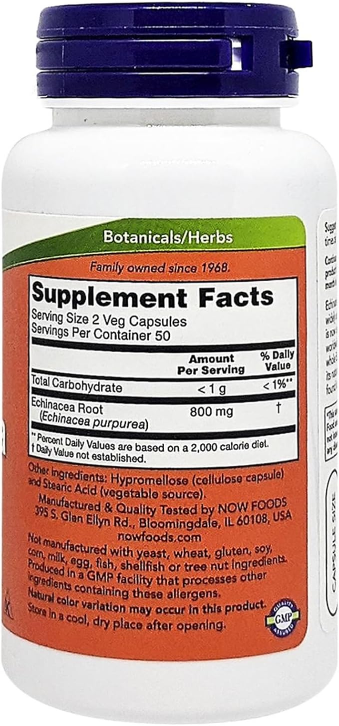 Echinacea 400 mg - 100 Veg Capsules  by NOW