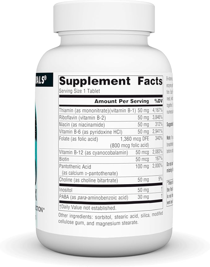 B-50 Complex, 50 mg, 100 Tablets by Source Naturals