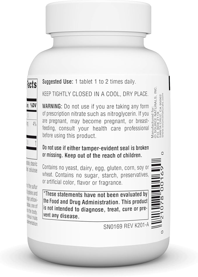 N-Acetyl Cysteine 1,000 mg 60 Tablets
