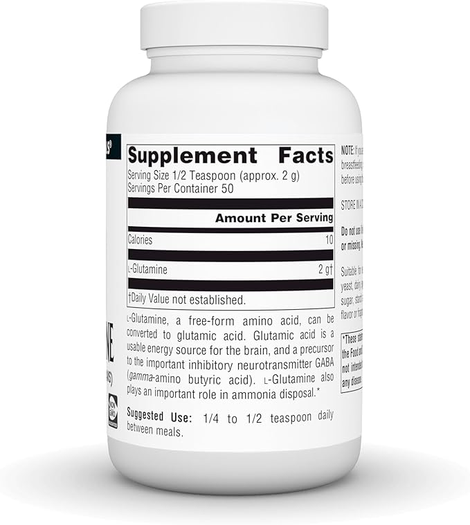 L-Glutamine Powder, 3.53 oz (100 g) by Source Naturals