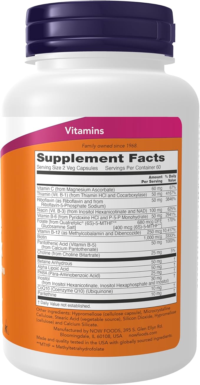 Co-Enzyme B-Complex, 120 Veg Capsules by NOW