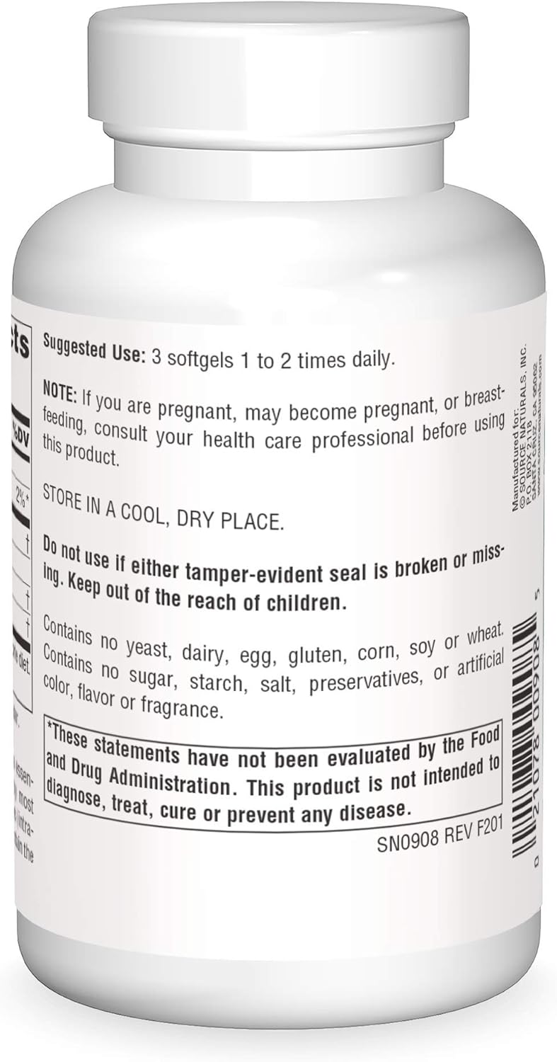 Evening Primrose Oil (Hexane-Free) 500mg - 180 Softgels  by Source Naturals