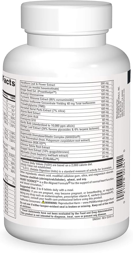 HeartScience™, Multi-Nutrient Complex, 120 Tablets by Source Naturals