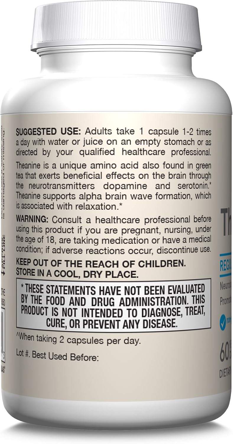 Theanine 100 mg 60 Veggie Caps