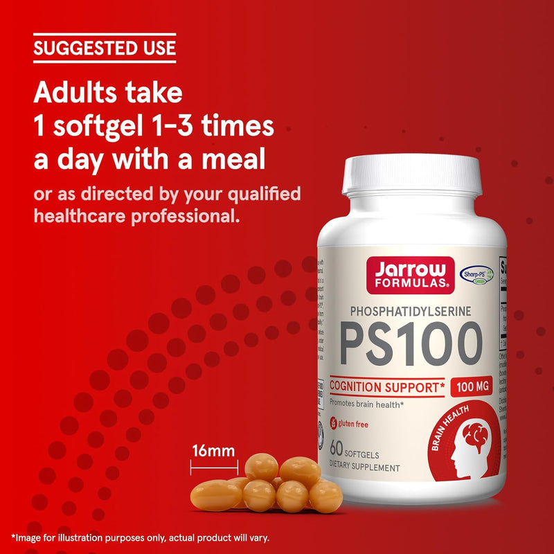 PS 100 Phosphatidylserine 100 mg 60 Softgels