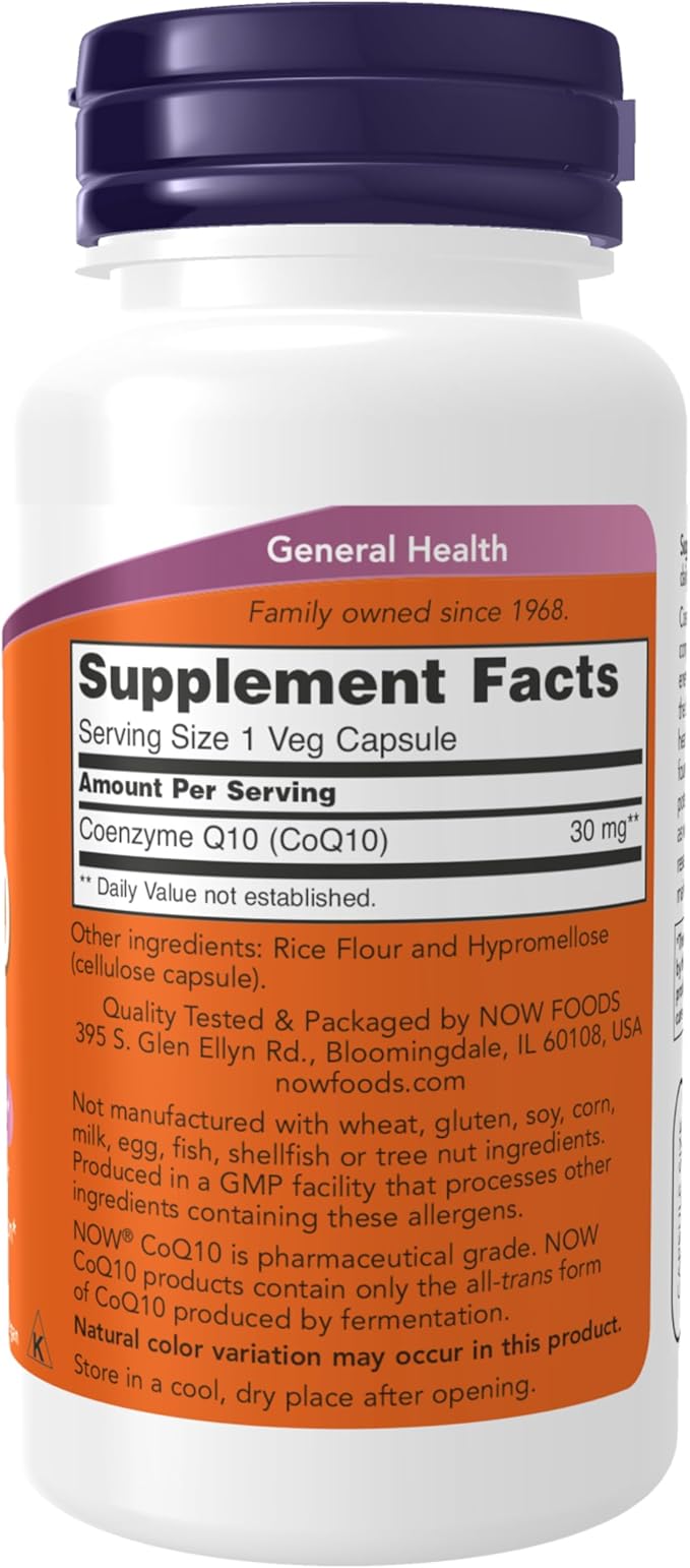 CoQ10 30 mg - 60 Veg Capsules by NOW