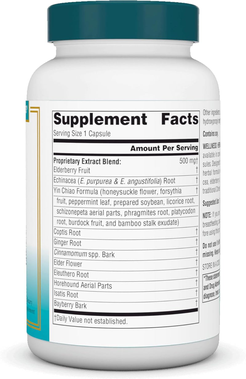 Wellness Herbal Resistance Liquid Vegetarian Caps 120 Liquid Caps by Source Naturals