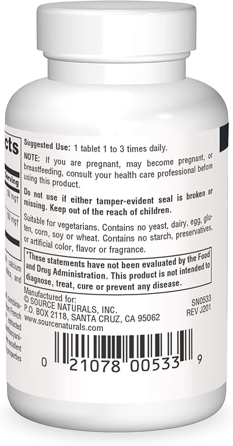 Pycnogenol and Grape Seed Extract 100 mg 60 Tablets