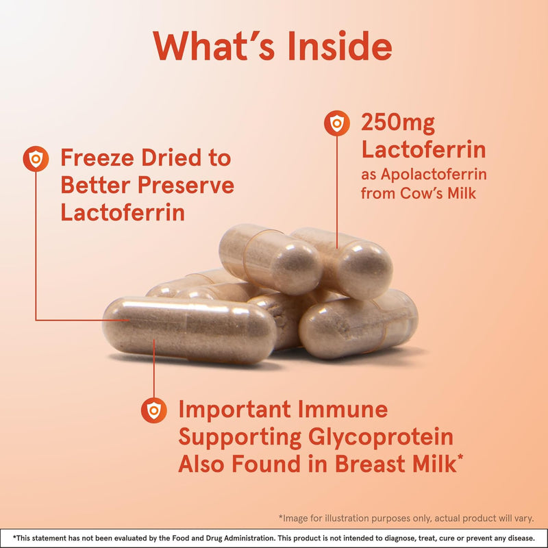 Freeze Dried Lactoferrin 250 mg 60 Capsules