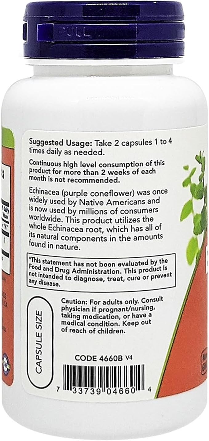 Echinacea 400 mg - 100 Veg Capsules  by NOW
