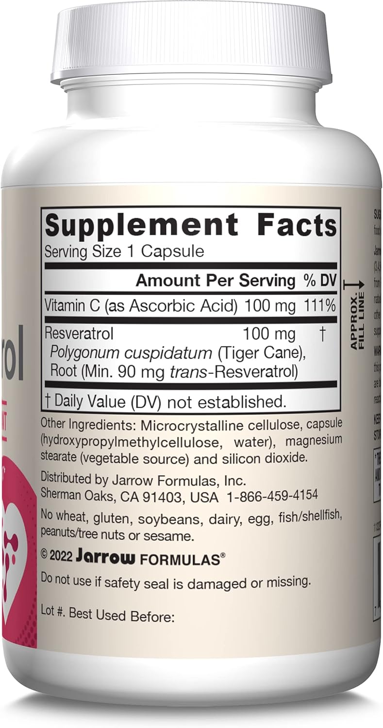 Resveratrol 100 mg 120 Veggie Caps