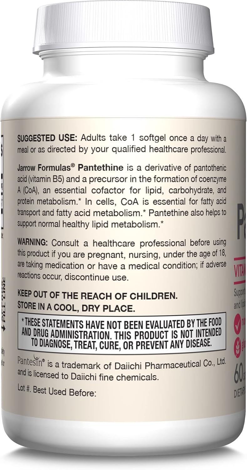 Pantethine 450 mg 60 Softgels