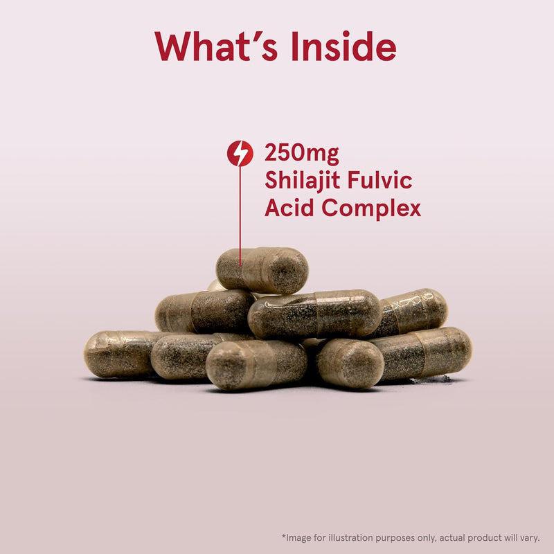 Shilajit Fulvic Acid Complex 250 mg 60 Veggie Caps