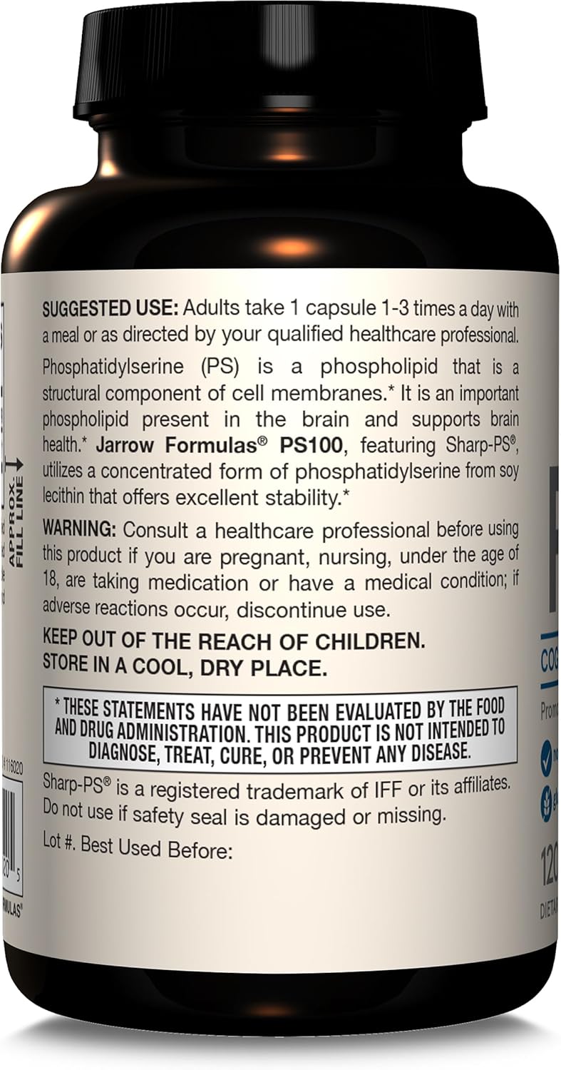 PS 100 Phosphatidylserine 100 mg 120 Capsules