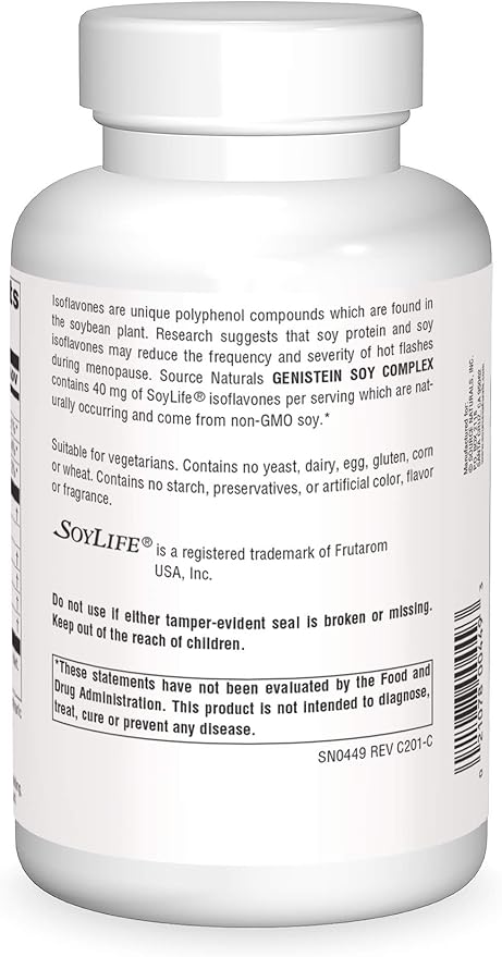 Genistein Soy Complex 1000 mg - 240 Tablets by Source Naturals
