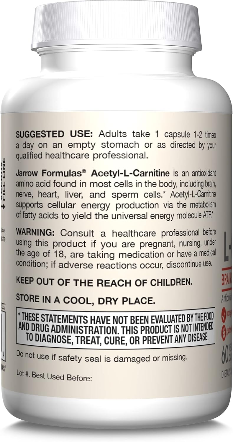 Acetyl L-Carnitine 500 mg 60 Veggie Caps