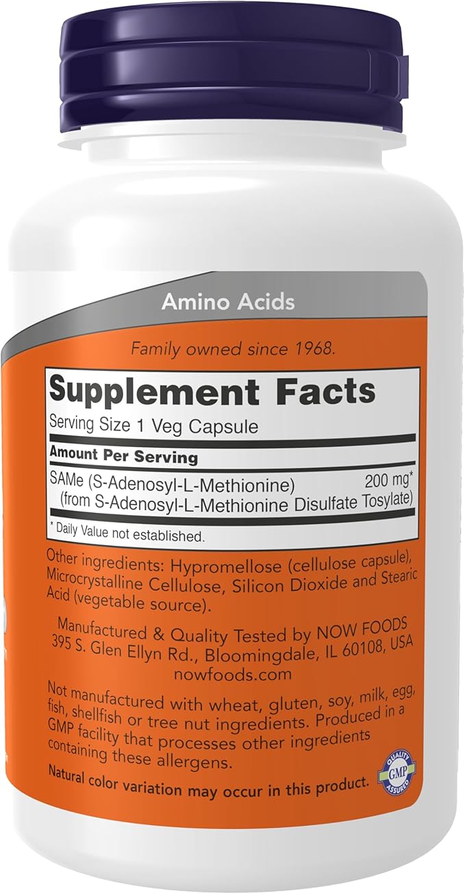 SAMe 200 mg - 120 Veg Capsules by NOW