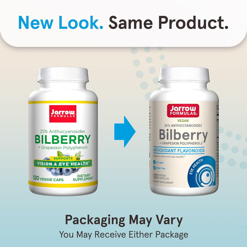 Bilberry + Grapeskin Polyphenols 280 mg 120 Veggie Caps