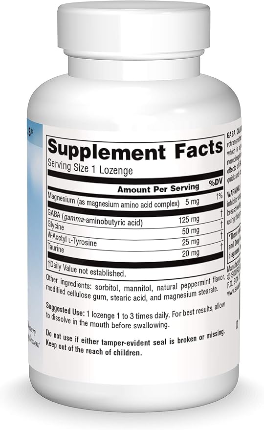 Serene Science®, GABA Calm®, Peppermint, 30 Lozenges by Source Naturals