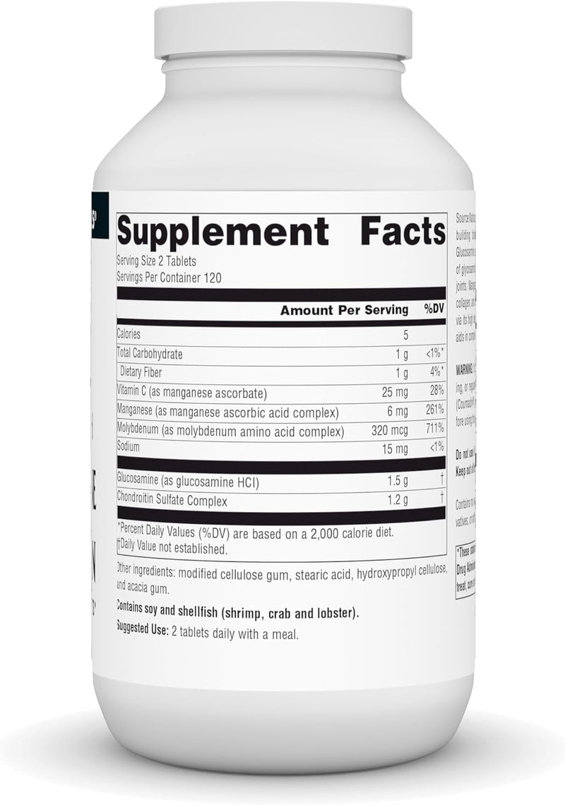 Extra Strength Glucosamine Chondroitin, 240 Tablets by Source Naturals