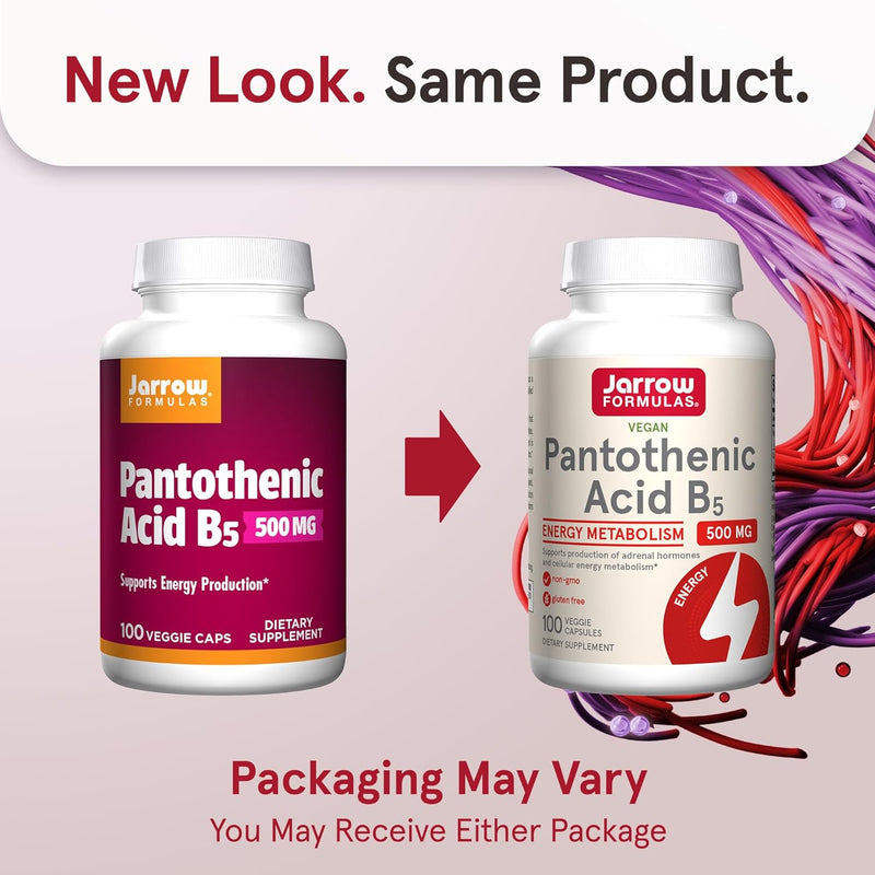 Pantothenic Acid B5 500 mg 100 Capsules