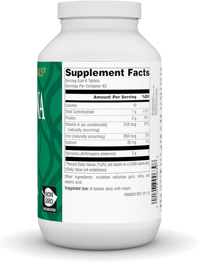 Spirulina 500 mg 500 Tablets