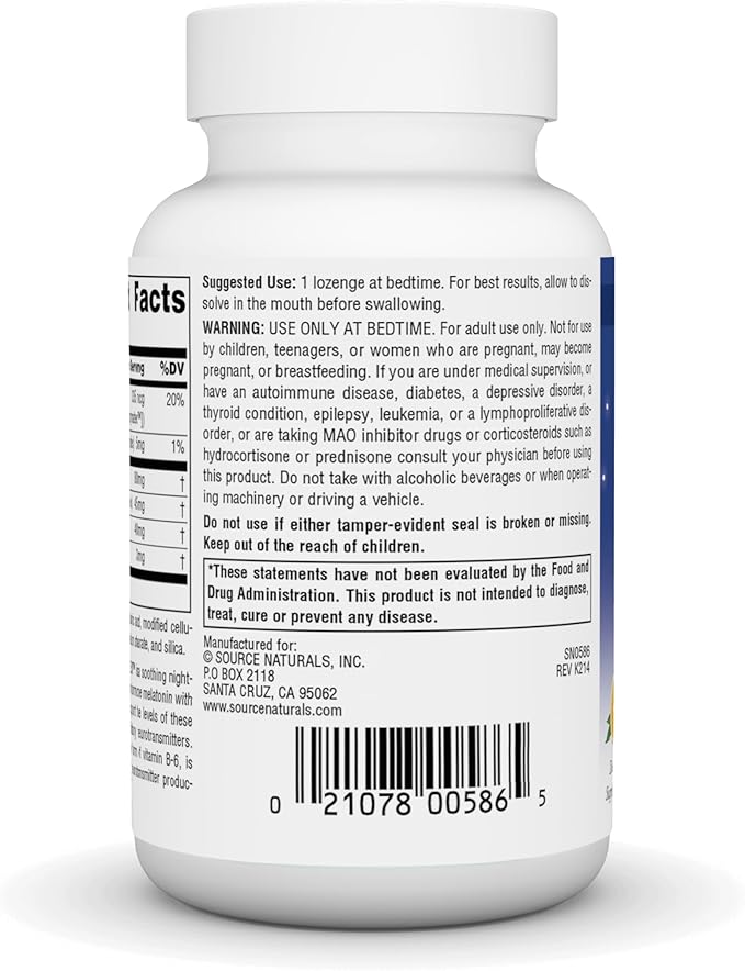 Sleep Science® Melatonin Complex™, 100 Orange Flavored Lozenges, 3.0 mg by Source Naturals