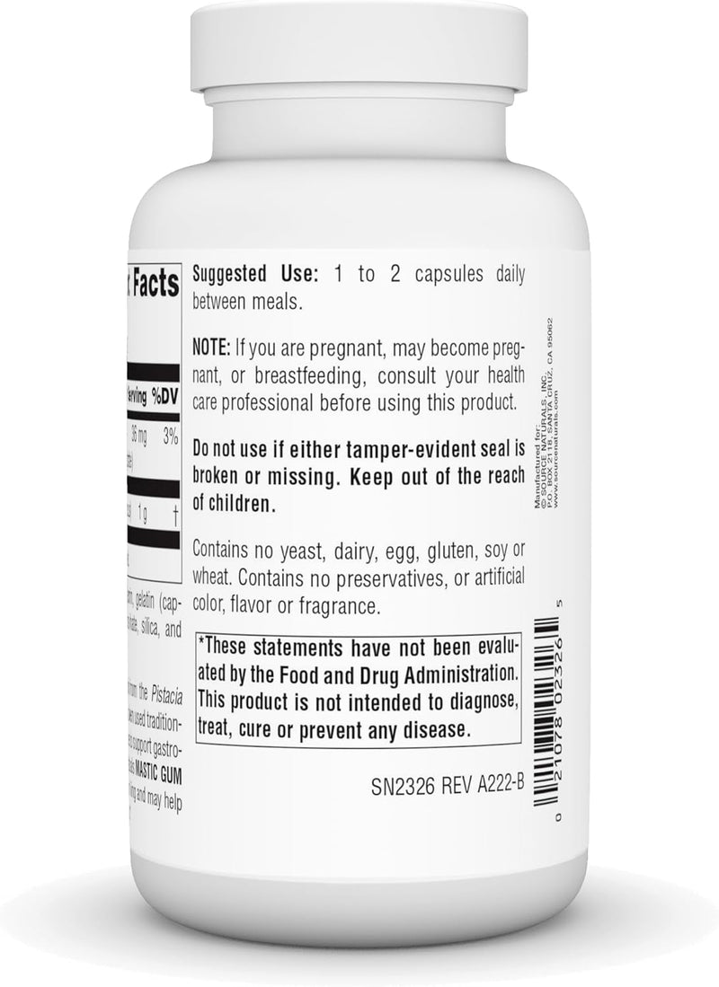 Mastic Gum 500 mg - 120 Capsules  by Source Naturals