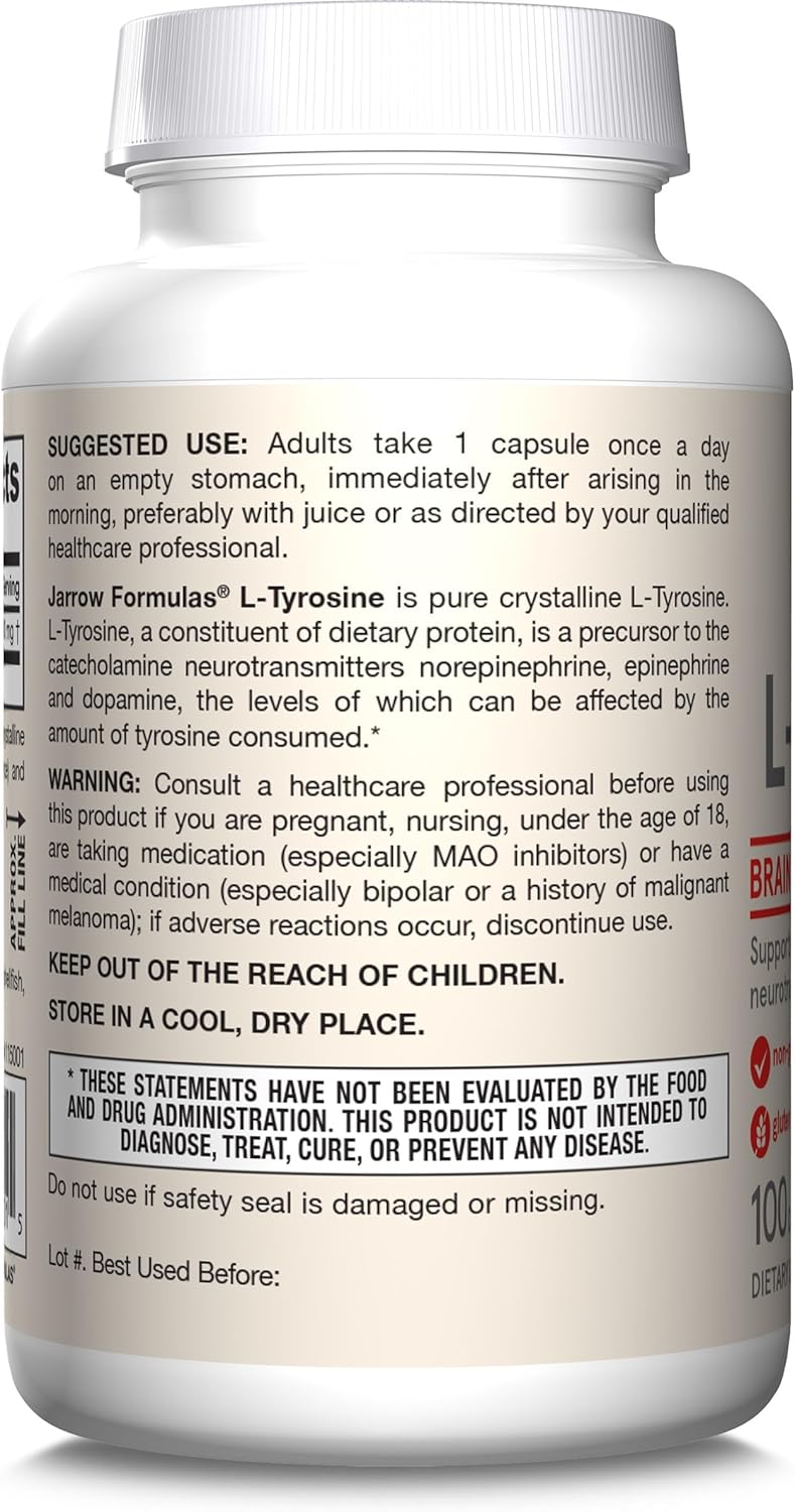 L-Tyrosine 500 mg 100 Capsules