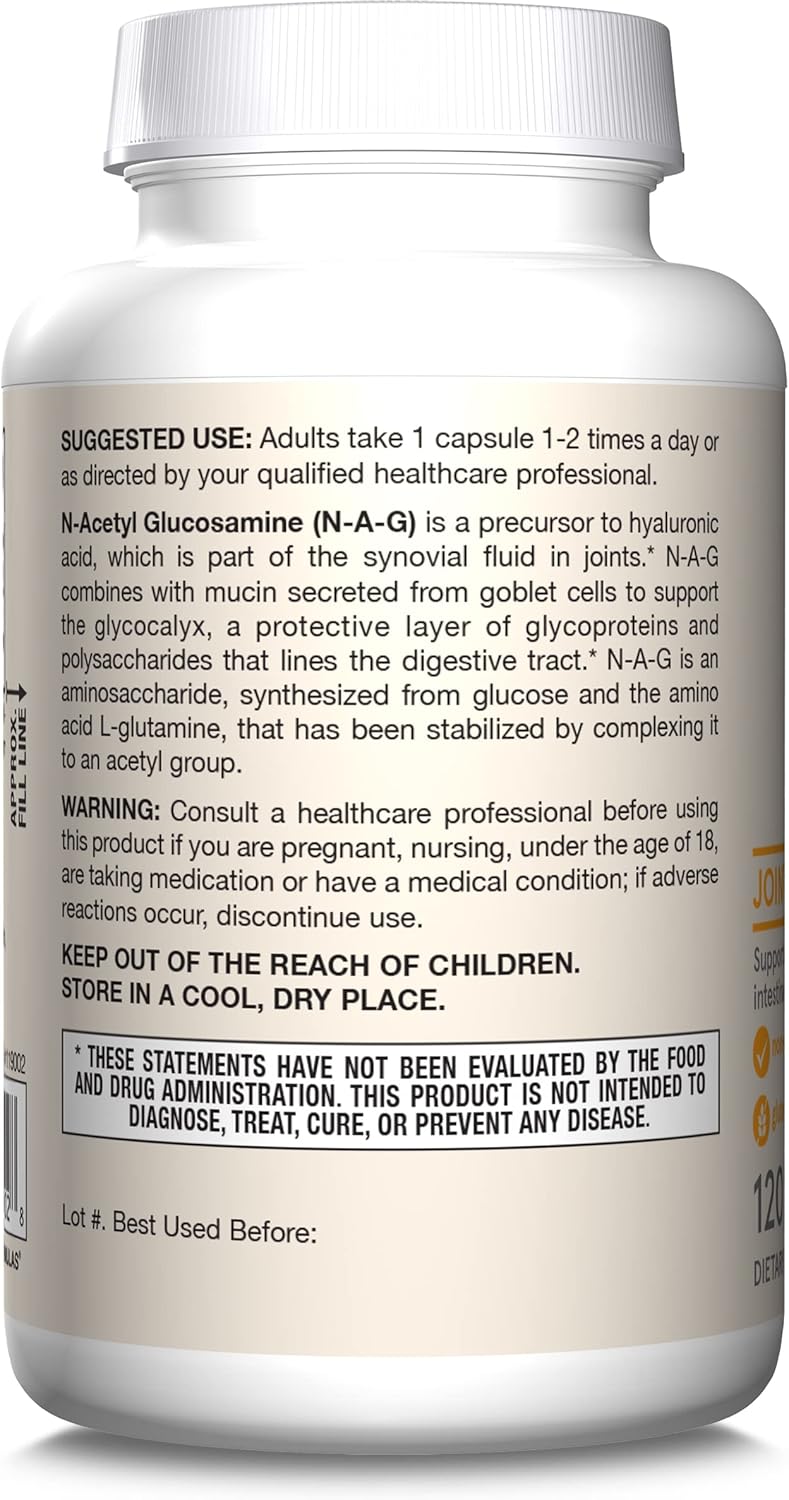 N-A-G N-Acetyl Glucosamine 700 mg 120 Veggie Caps