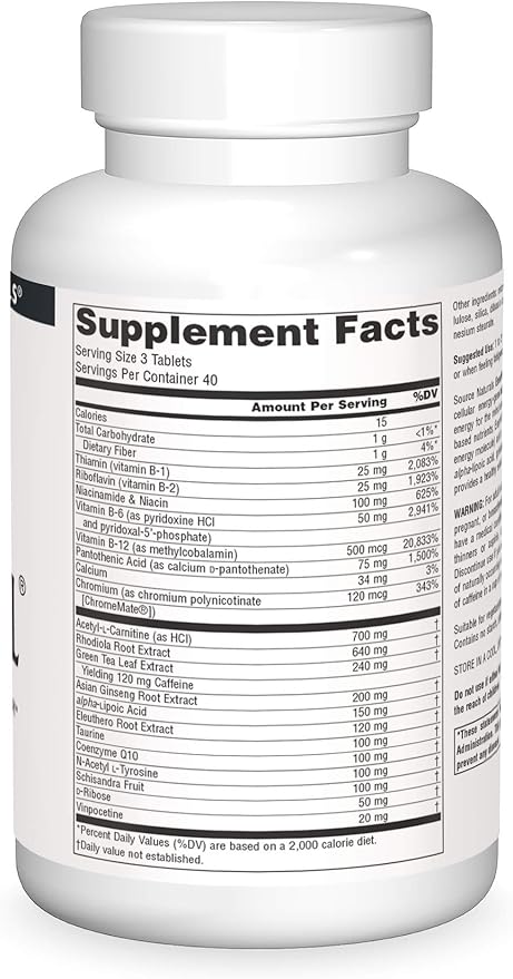 Enervital 120 Tabs by Source Naturals