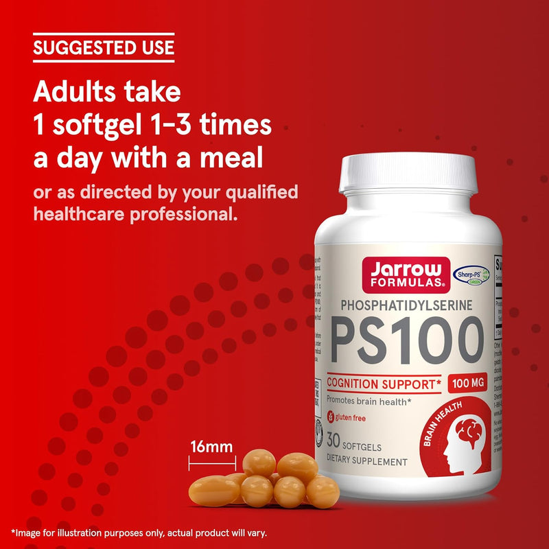 PS 100 Phosphatidylserine 100 mg 30 Softgels