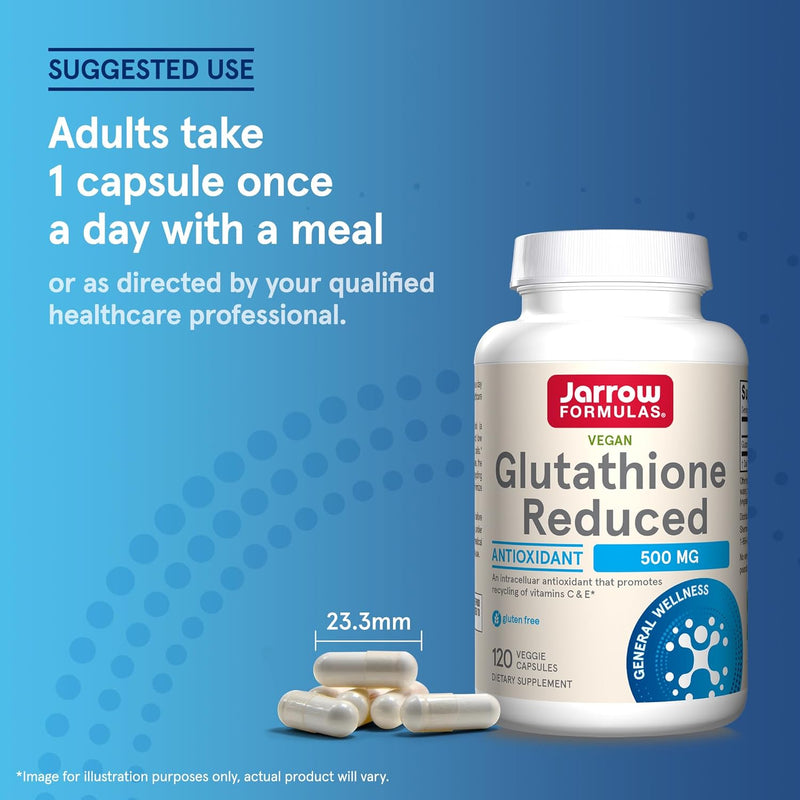 Glutathione Reduced 500 mg 120 Veggie Caps