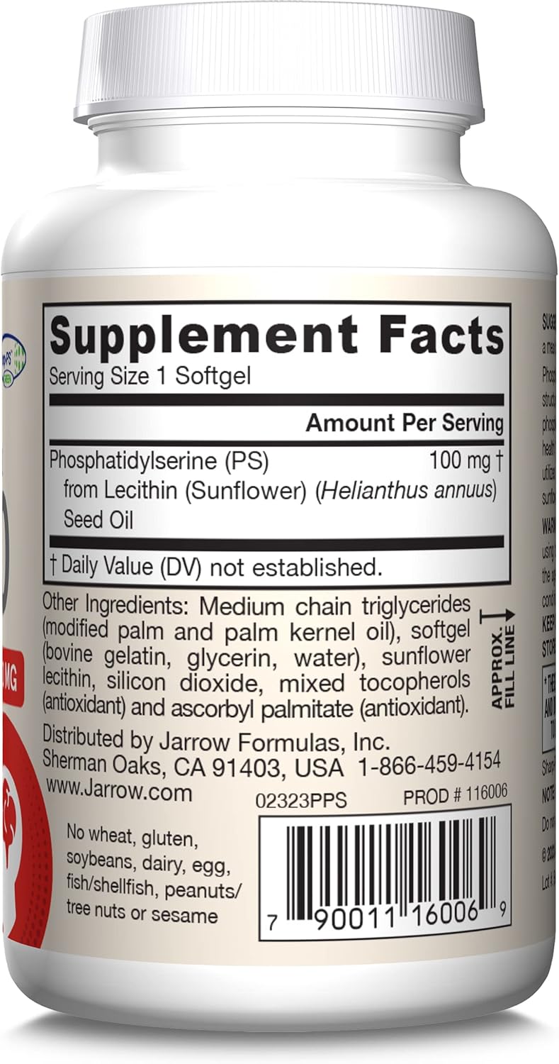 PS 100 Phosphatidylserine 100 mg 60 Softgels