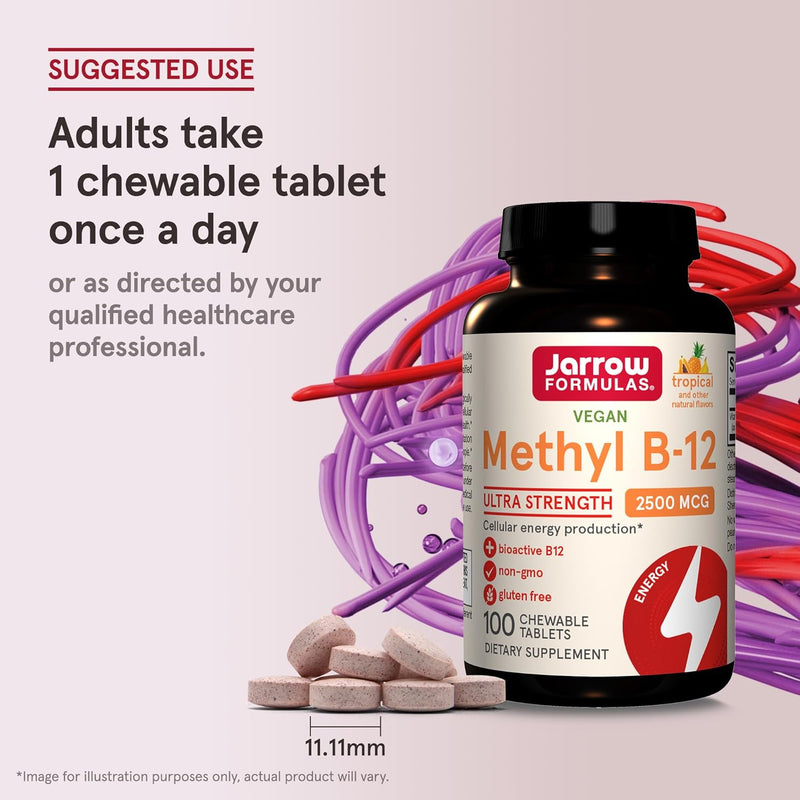 Methyl B-12 2500 mcg 100 Lozenges by Jarrow