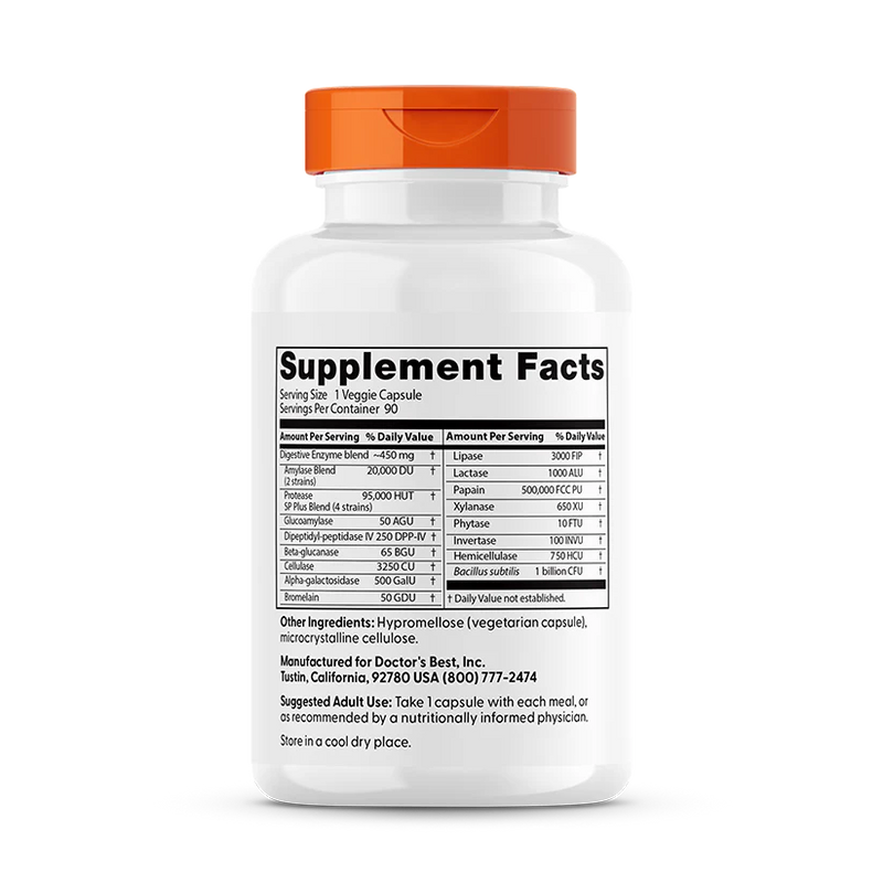 Digestive Enzymes 90 Veggie Caps