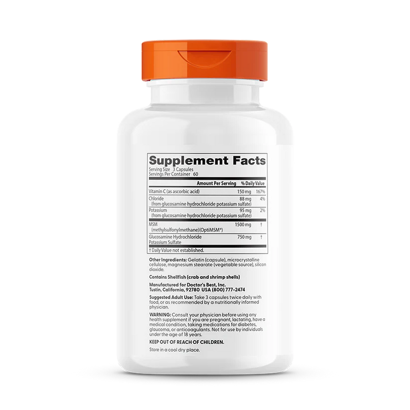 Synergistic Glucosamine MSM Formula 180 Capsules